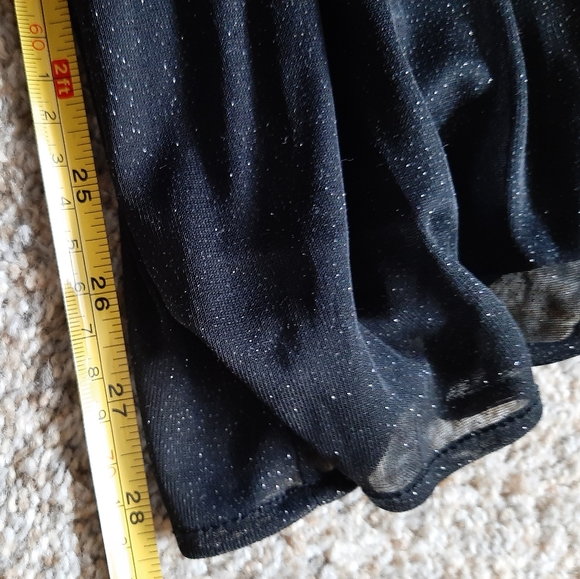 ONYX NITE - Black Flowy Sparkly Palazzo - Size: L - Picture 15 of 16